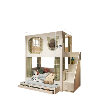 Solid Wood Space Capsule Bunk Bed for Boys and Girls