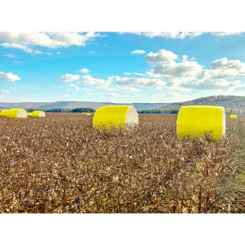 Plastic wrap used to wrap cotton