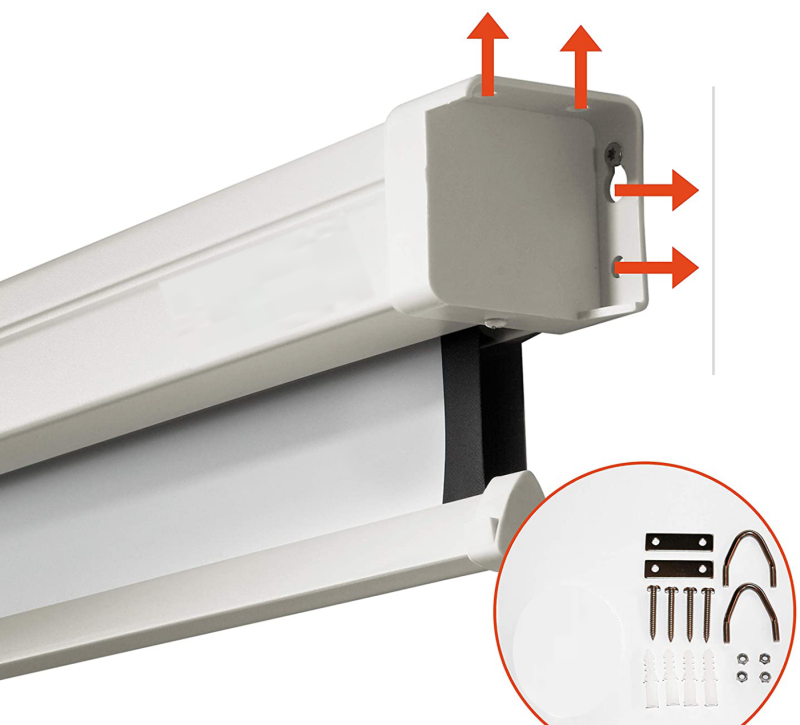240x135cm Retractable Motorized Electric Projector Screen