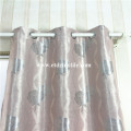 Polyester Black Yarn Jacquard Blackout Curtain