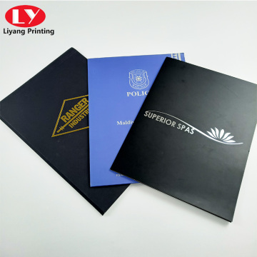 High quality custom logo presentation folder office