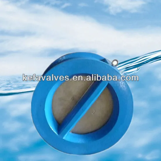 Wafer type rubber vulcanized check valve