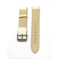 Camel Smooth Padded Leather Watch Strap
