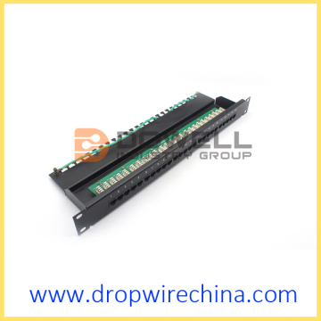 25 Port Cat 3 RJ11 Patch Panel,Voice Function