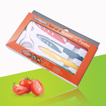 ΣΕΤ 4 ΧΡΩΜΑΤΑ ΜΑΧΑΙΡΙΑ ΜΕ ΤΟ PEELER
