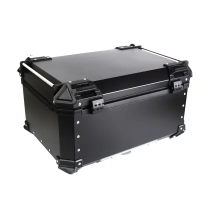 TERFU 65L Universal Motorcycle Aluminum Alloy Rear Trunk Luggage Case - Waterproof Tail Box