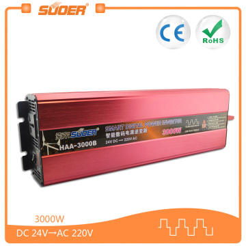 Suoer 24V 220V 3000W Modified Sine Wave Car Power Inverter (HAA-3000B)