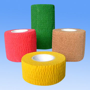 Cohesive Elastic Bandage, Tear by Hand Wide Porous Light Breathable, 12 Colorful