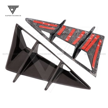 M Style Dry Carbon Fiber Rear Bumper Side Vent for Ferrari 812 (2017-2020)
