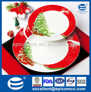 7pcs porcelain cake set EX8201B for Christmas gift