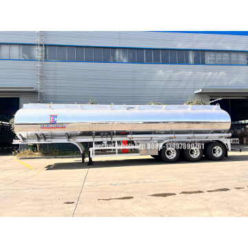 45000 liters Polished Mirror Surface Aluminium Alloy Fuel Tank Trailer