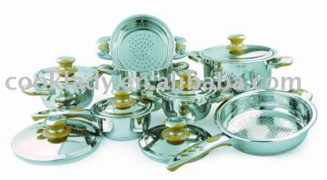 13pcs stainless steel cookware set( kitchenware, saucepan)
