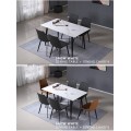 Juego de mesa de comedor simple y 6 sillas