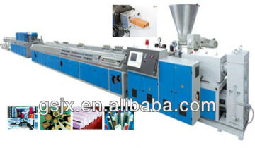 pe wpc pvc wood plastic profile production line