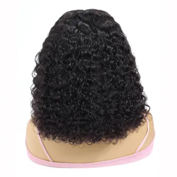 Yeswigs Swiss Lace 4*4 Closure Human Hair Kinky Curly Bob Wigs 6 Inch Unprocessed Virgin Brazilian Mink Hair Short Curly Bob Wig