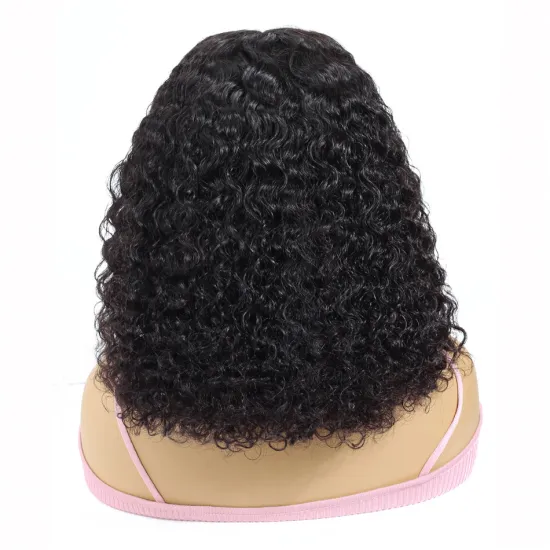 Yeswigs Swiss Lace 4*4 Closure Human Hair Kinky Curly Bob Wigs 6 Inch Unprocessed Virgin Brazilian Mink Hair Short Curly Bob Wig