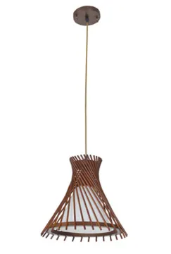 Industrial Wood Drop Down Pendant Wood Hanging Lamp
