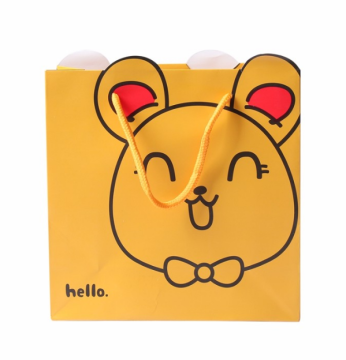 Cartoon shape paper gift shopping bags