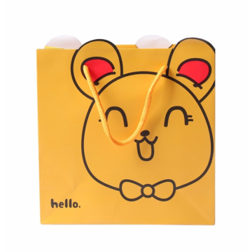 Cartoon shape paper gift shopping bags