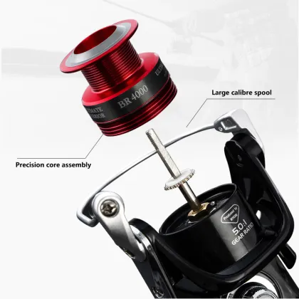 RYOBI RANMI ULTIMATE WARRIOR BR 2000 - Lightweight Left-Handed Saltwater Spinning Reel