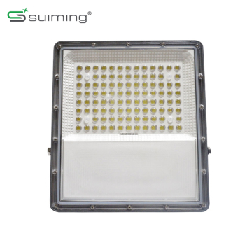 High Lumen 100W LED Flood Light IP65 with Sensor for Outdoor Use, Solar Panel Included