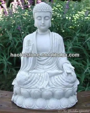 Natural Grey Granite Buddha Statues For Sale