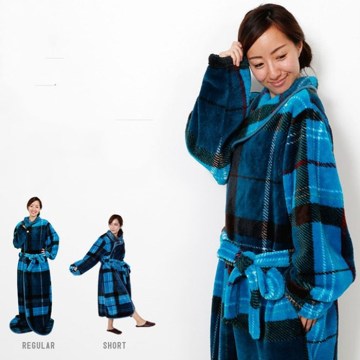 Thick Warm Winter luxury flannel Bathrobe Soft as Silk Extra Long Kimono Bath Robe lady Night Gown