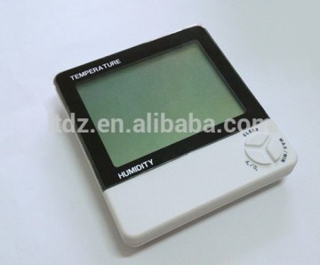 household square plastic digital thermometer hygrometer