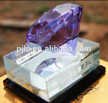 crystal diamond award, crystal diamond trophy, glass diamond award trophy