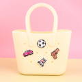 DIY Charms Silicone Tote Beach תיק קניות