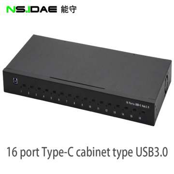16 Port Typ-C 200W USB3.0 Hub