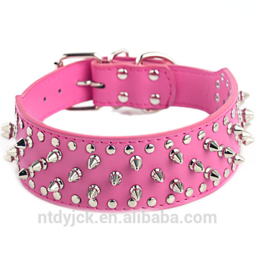 wholesale leather studded dog collars