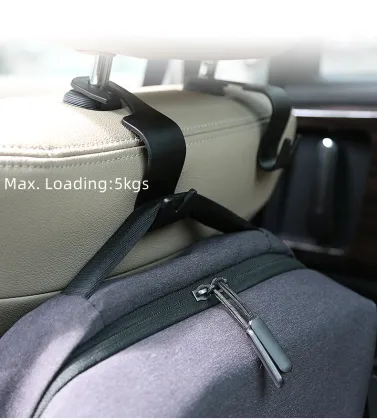Durable S-Hook Car Seat Headrest Hooks for Universal Accessories