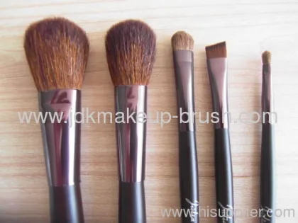 Shiny Brown 5pcs Makeup Brush Kits 