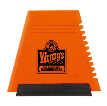 Premium Mini Plastic Ice Scraper with Rubber Squeegee - YC167