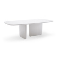 New Style Quality Rectangular White Solid Wood Dining Table