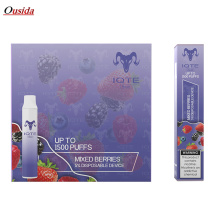 Iqte Heart 1500 Blue Razz Limonade Disposable Vape