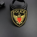 Fashion Gloden Police Embroidery Patches Creative Badge