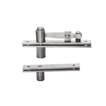 Heavy duty hinge for adjustable glass door