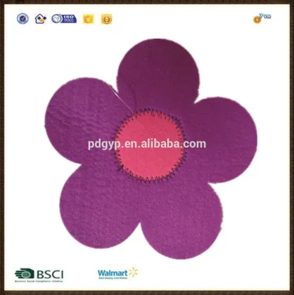 purple flower pattern table mat colorful mat hotel dinning mat