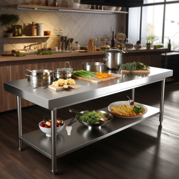 Commercial Metal Workbench Stainless Steel Table for Kitchens
