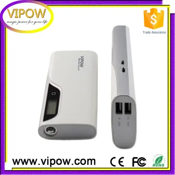 Crystal power bank 8800mah power bank with torch