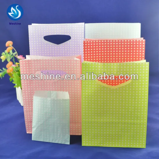 Custom print and size hanle paper bag
