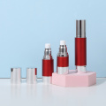 Red Color Plastic Airless Bottle 15ml Lotion Bottle
