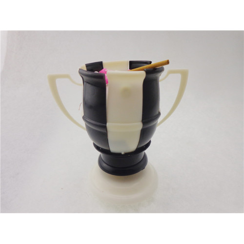 Football Music Flower Candle White &Black