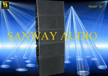Dual 10'' Line Array Speaker System Q1 Mini Neodymium For Ballrooms