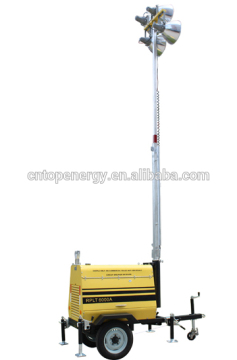 Honda 5.5kw 7kva 50Hz @ 1500rpm 230V Standby water cooling Mobile light tower UN diesel generator trailer (5kva to 500kva)