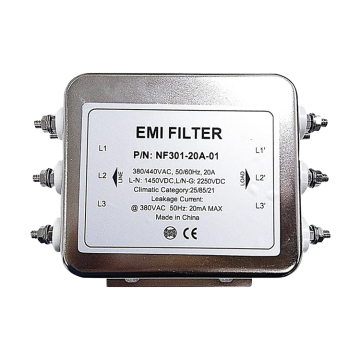 Three-Phase EMI Line Filter for 20A 440VAC Power Supply