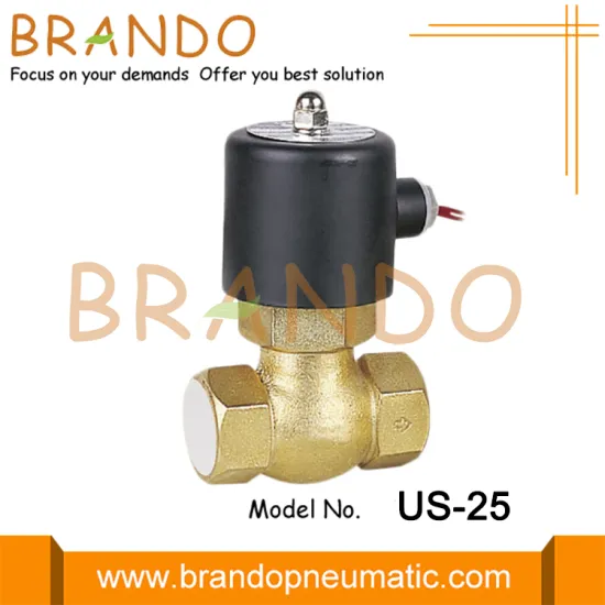 1'' US-25 High Temperature Brass Steam Solenoid Valve 12V 24V 110V 220V