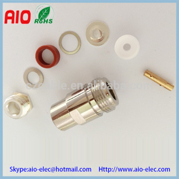 N female socket clamp RF Connector for RG6U